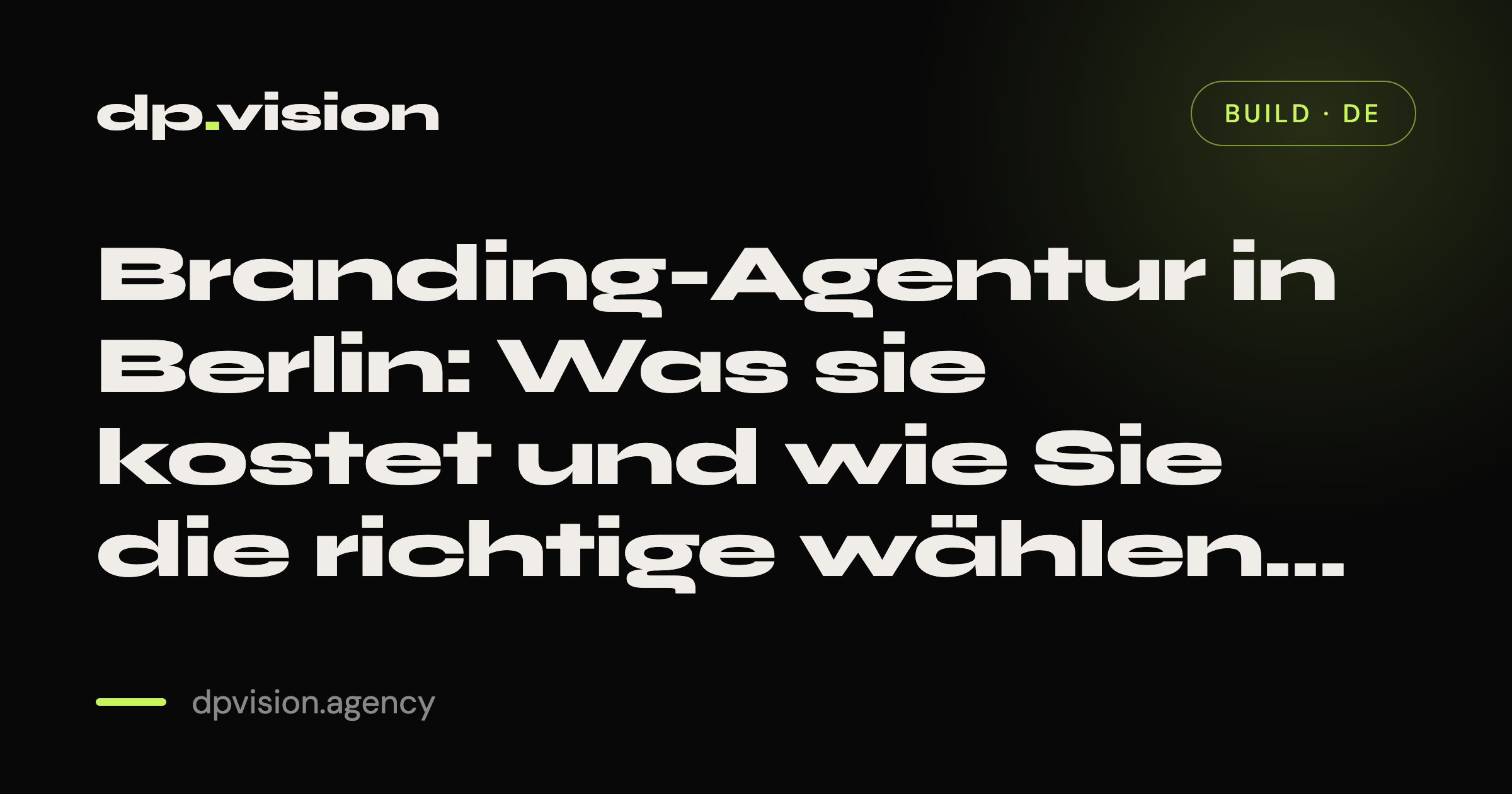 Branding-Agentur in Berlin: Was sie kostet und wie Sie die richtige wählen (2026)