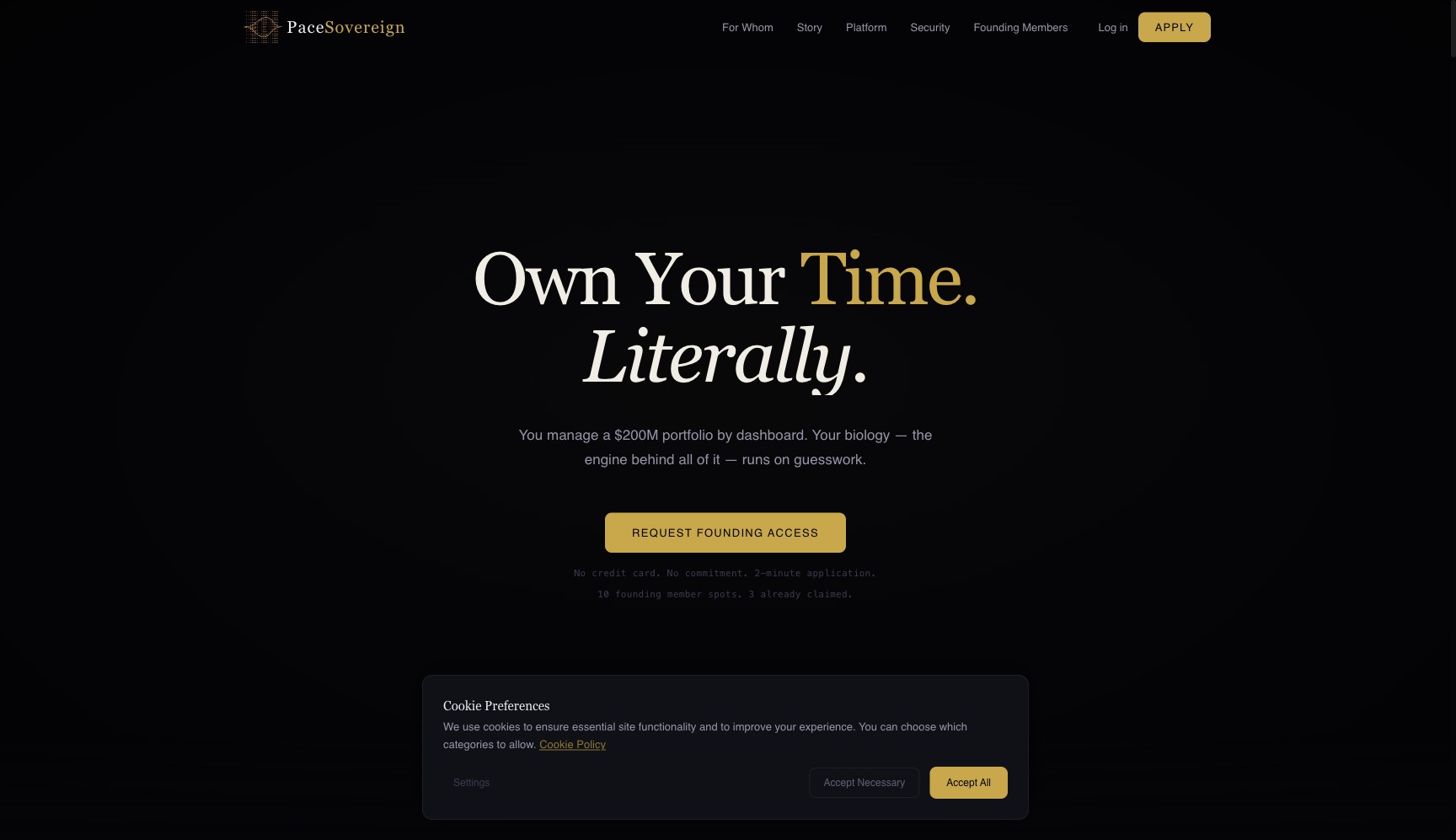 3. Landing Page