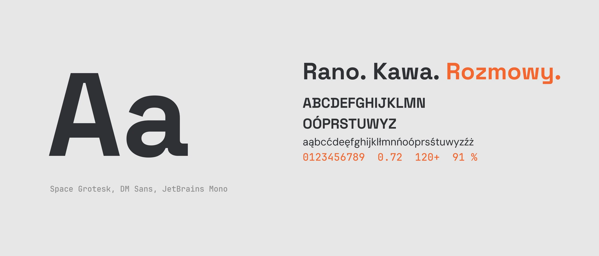 Morning Match typography: Space Grotesk, DM Sans, JetBrains Mono